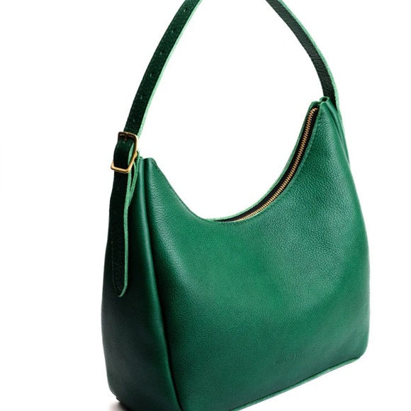 Portland Leather ASPEN SHOULDER BAG in Bacalar Green Medium NEW - Picture 4 of 8